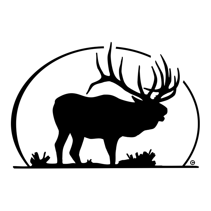 Elk Silhouette Elk Decal