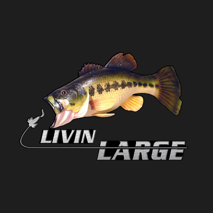Color Livin Large Bass fishing Decal