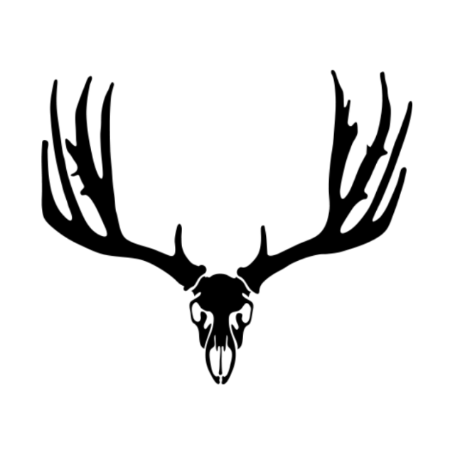 Mule Deer Skull Logo